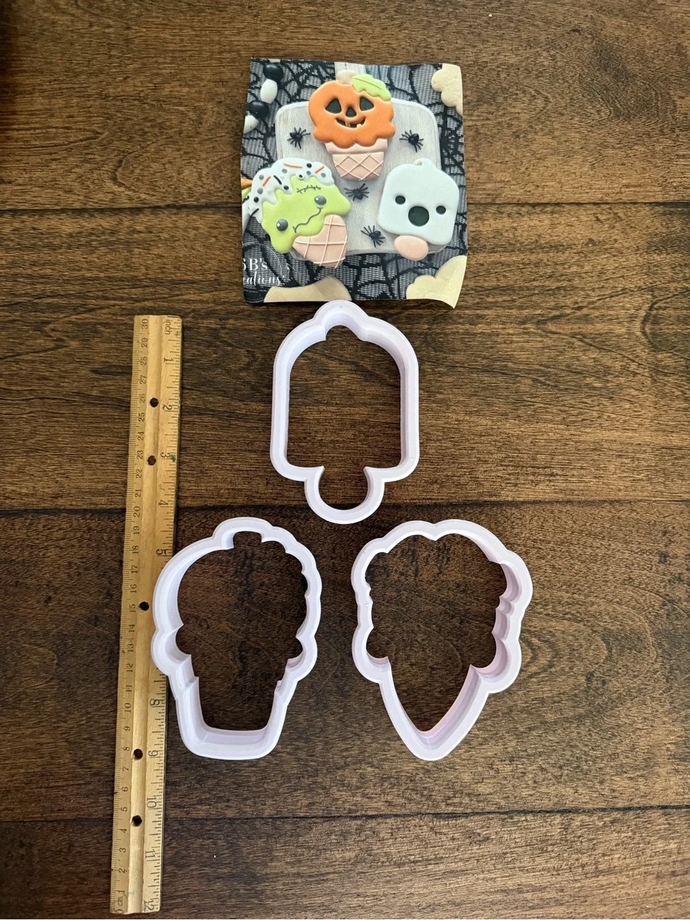 6 Cookies cutters Halloween Pumpkin, ghost Cream & Popsicle etc 3D Cookie Cutter